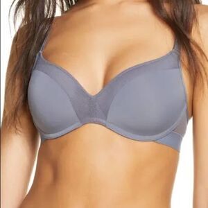Lively The No Wire Push Up Bra Steel Grey